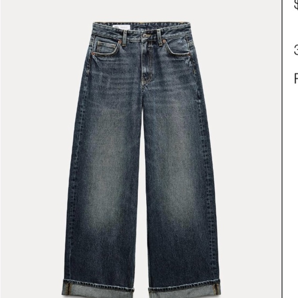 Stylish Wide-Leg Denim Jeans